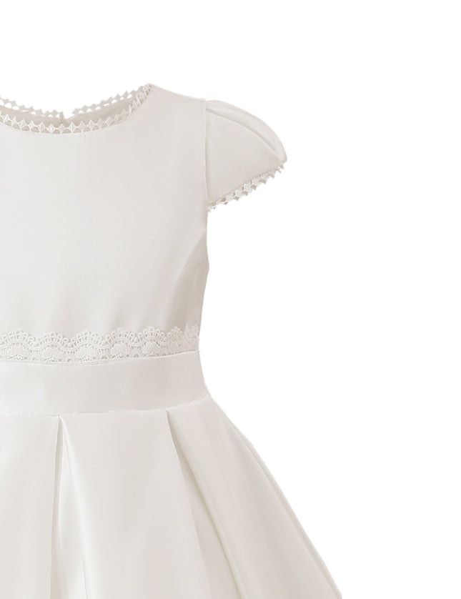 kids atelier tulleen White Pearl-Trim Havenelle Dress
