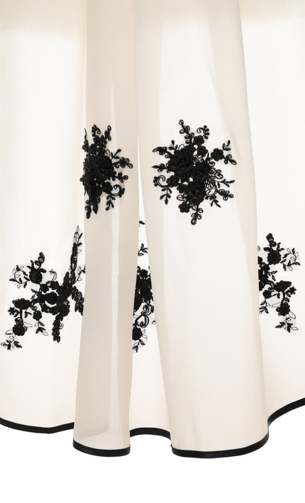 kids atelier tulleen Ivory Rosienne Tulle Overlay Floral Appliqué Dress