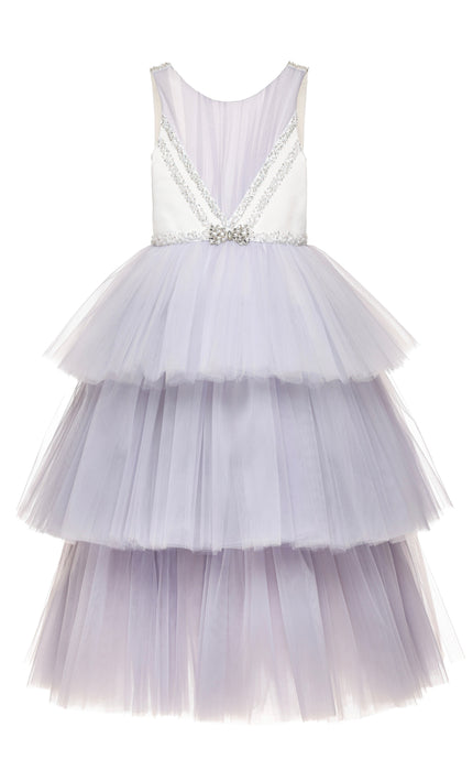 kids atelier tulleen Lavender Matilda Embellished Tulle Occasion Gown