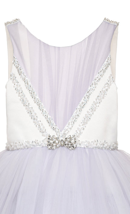 kids atelier tulleen Lavender Matilda Embellished Tulle Occasion Gown