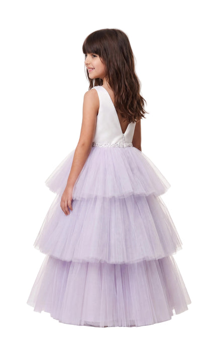 kids atelier tulleen Lavender Matilda Embellished Tulle Occasion Gown