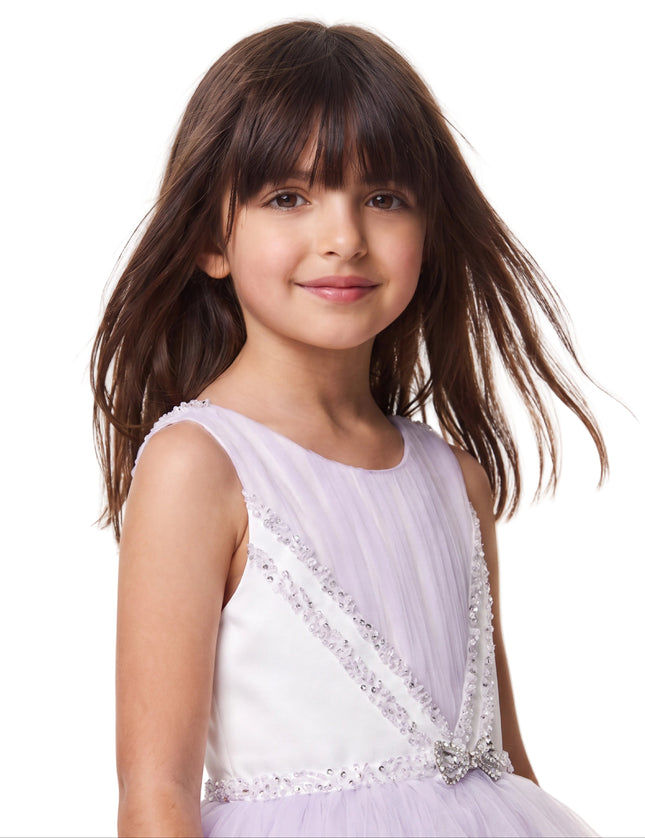 kids atelier tulleen Lavender Matilda Embellished Tulle Occasion Gown