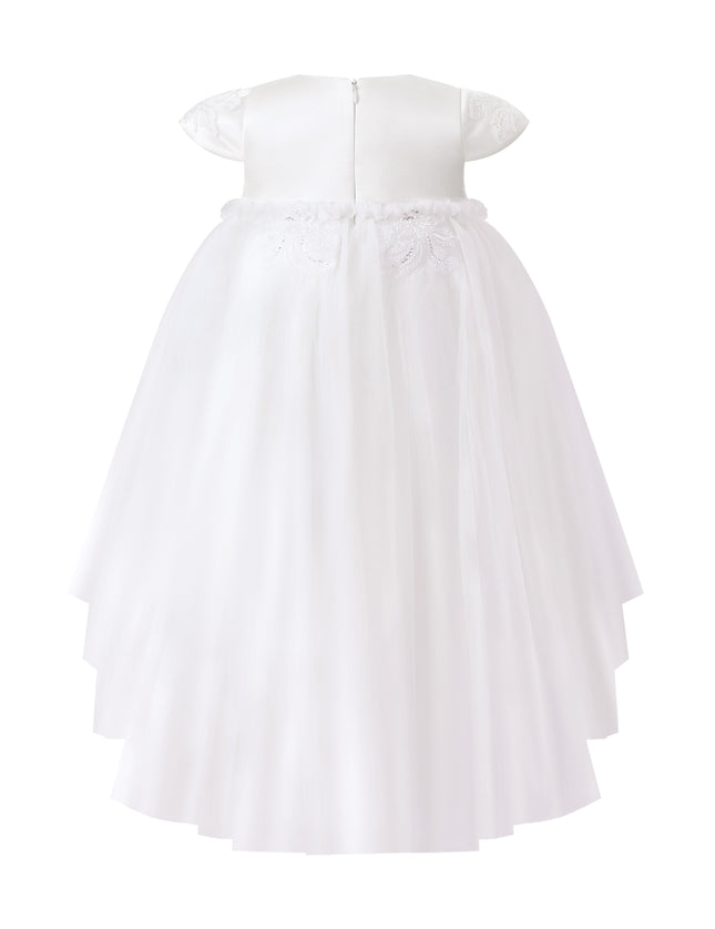 kids atelier tulleen White Embroidered Briavelle Dress