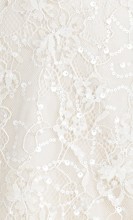kids atelier tulleen Cream Yelena Lace Ruffle Dress