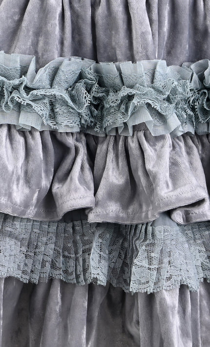 kids atelier tulleen Lavender Anthea Sequin Ruffle Set