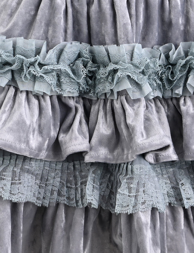 kids atelier tulleen Lavender Anthea Sequin Ruffle Set