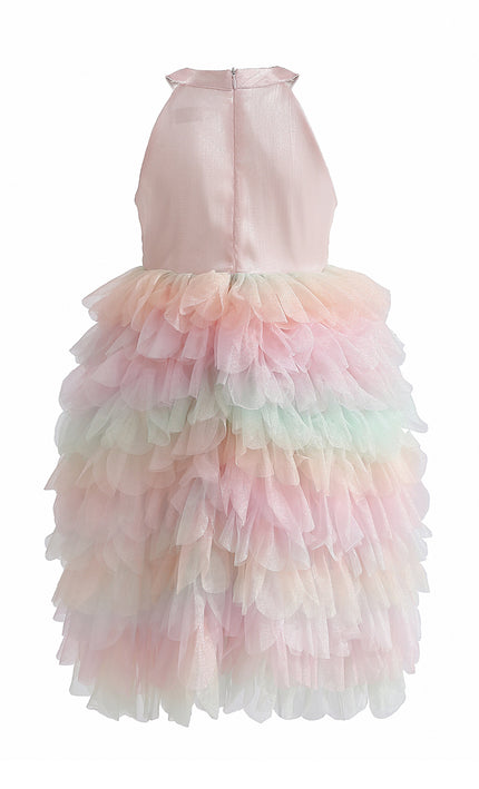 kids atelier tulleen Light Pink Sylvette Sequin Tulle Dress