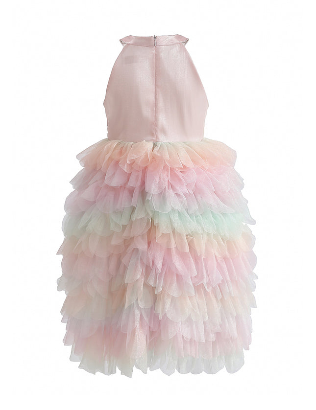kids atelier tulleen Light Pink Sylvette Sequin Tulle Dress