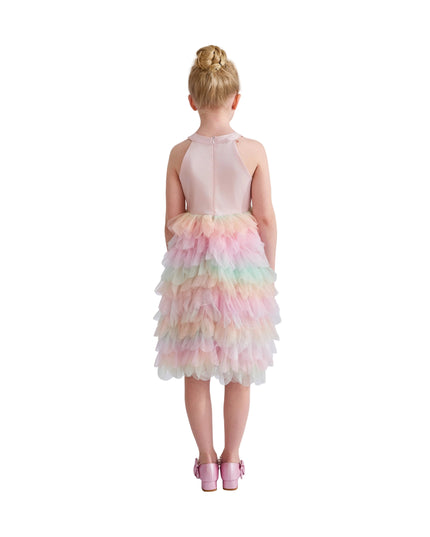 kids atelier tulleen Light Pink Sylvette Sequin Tulle Dress