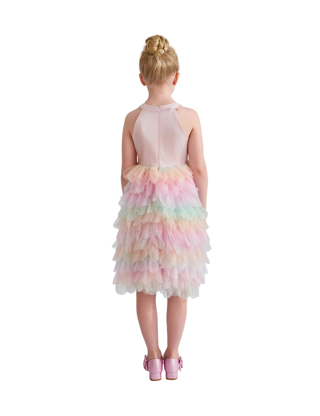kids atelier tulleen Light Pink Sylvette Sequin Tulle Dress