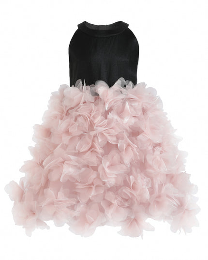 kids atelier tulleen Pink Valentina Tulle Bow Gown