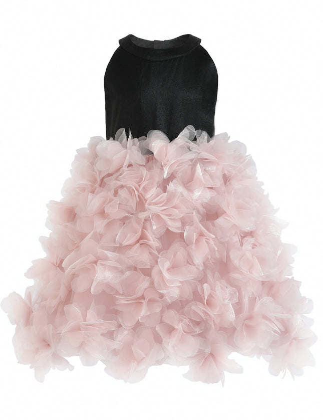 kids atelier tulleen Pink Valentina Tulle Bow Gown