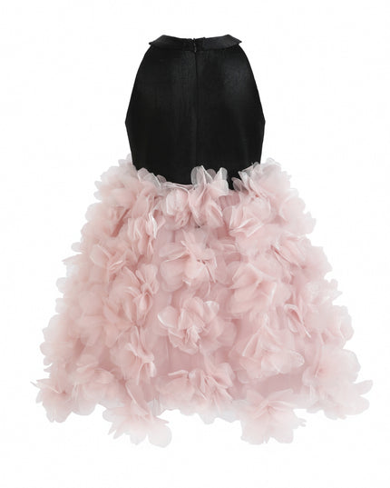 kids atelier tulleen Pink Valentina Tulle Bow Gown