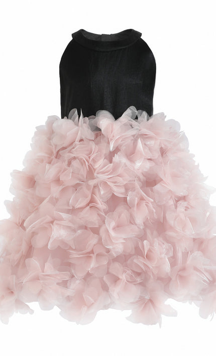kids atelier tulleen Pink Valentina Tulle Bow Gown
