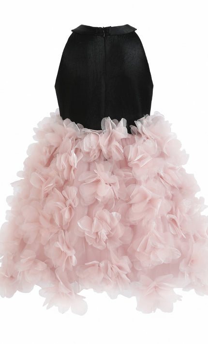 kids atelier tulleen Pink Valentina Tulle Bow Gown