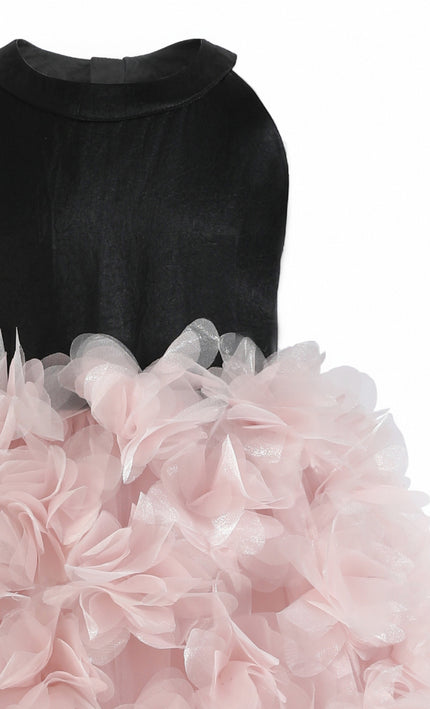kids atelier tulleen Pink Valentina Tulle Bow Gown