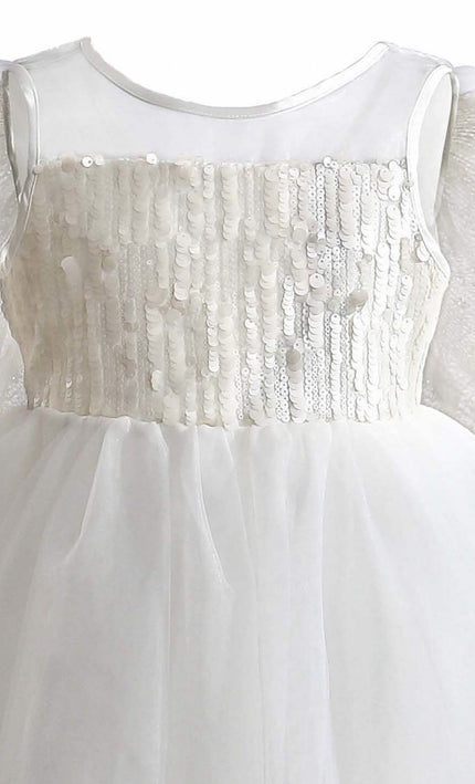 kids atelier tulleen White Novalie Layered Tulle Dress