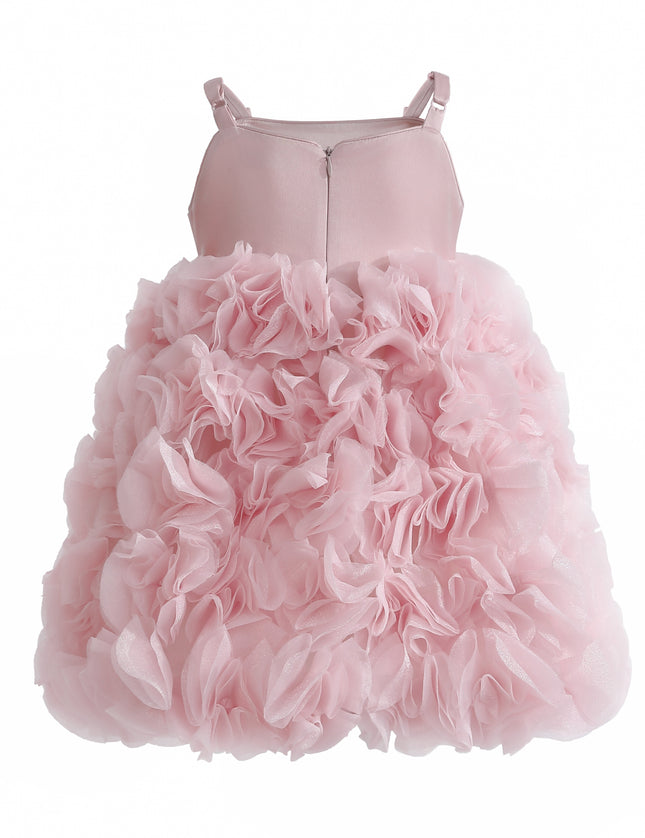 kids atelier tulleen Pink Arabella Glitter Ruffle Dress
