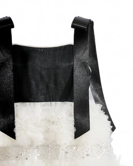 kids atelier tulleen Black & Ivory Sophia Party Dress