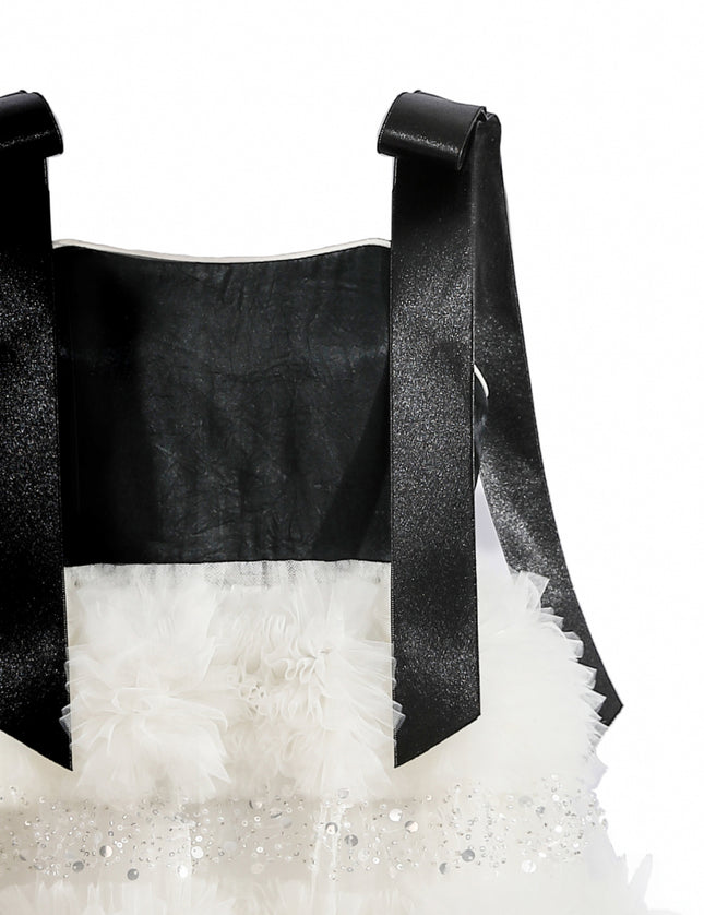 kids atelier tulleen Black & Ivory Sophia Party Dress