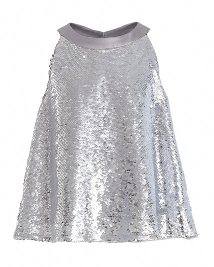 kids atelier tulleen Purple Sylvara Sequin Ruffle Skirt Set