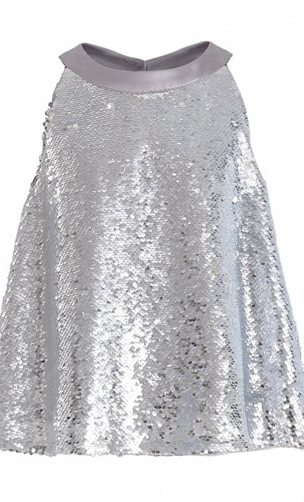 kids atelier tulleen Purple Sylvara Sequin Ruffle Skirt Set