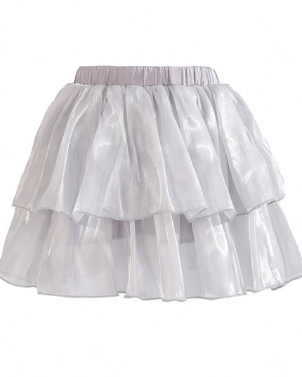 kids atelier tulleen Purple Sylvara Sequin Ruffle Skirt Set