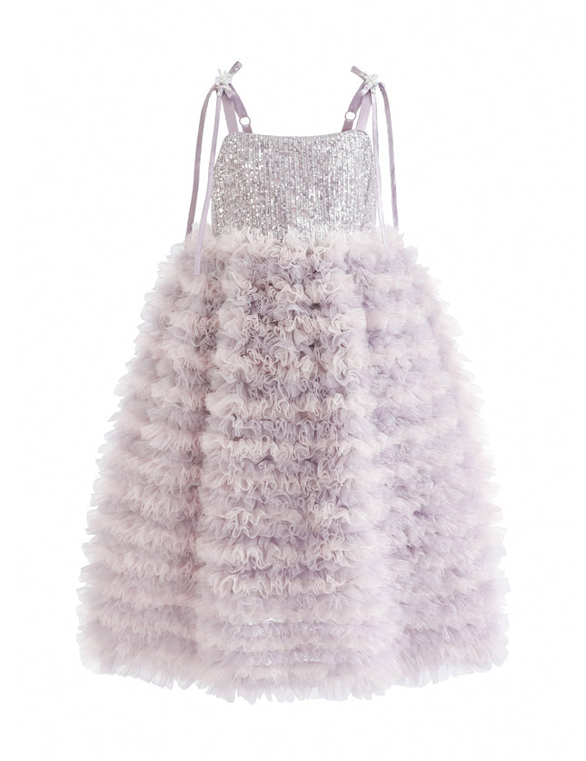kids atelier tulleen Lavender Liliana Sequin Tulle Dress