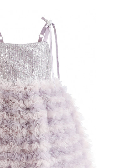 kids atelier tulleen Lavender Liliana Sequin Tulle Dress