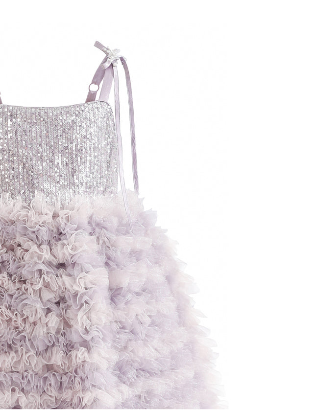 kids atelier tulleen Lavender Liliana Sequin Tulle Dress