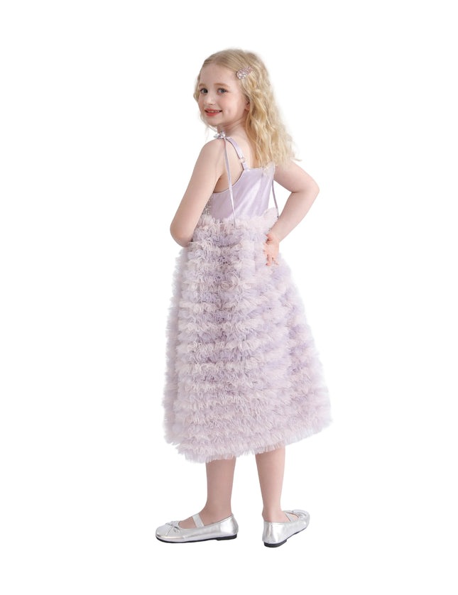 kids atelier tulleen Lavender Liliana Sequin Tulle Dress