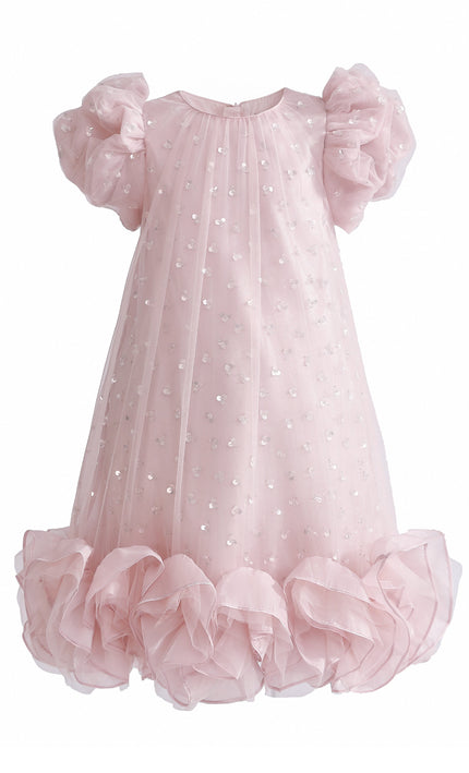 kids atelier tulleen Pink Thalina Ruffle Dress
