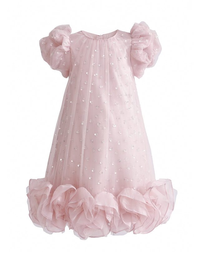 kids atelier tulleen Pink Thalina Ruffle Dress