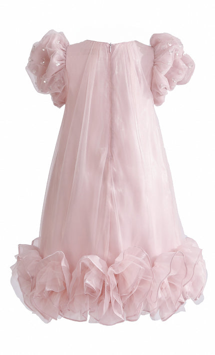 kids atelier tulleen Pink Thalina Ruffle Dress