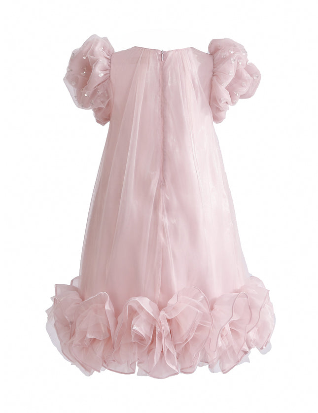 kids atelier tulleen Pink Thalina Ruffle Dress