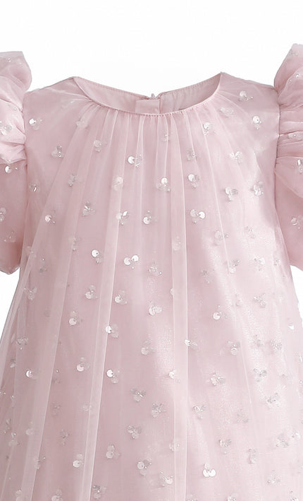 kids atelier tulleen Pink Thalina Ruffle Dress