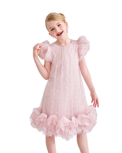 kids atelier tulleen Pink Thalina Ruffle Dress