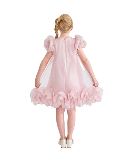 kids atelier tulleen Pink Thalina Ruffle Dress