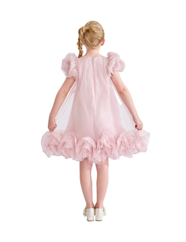 kids atelier tulleen Pink Thalina Ruffle Dress
