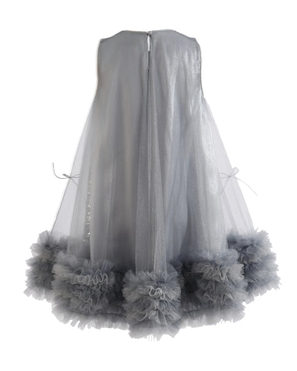 Blue Evangeline Sequin Tulle Dress