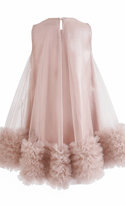 kids atelier tulleen Pink Evangeline Sequin Tulle Dress