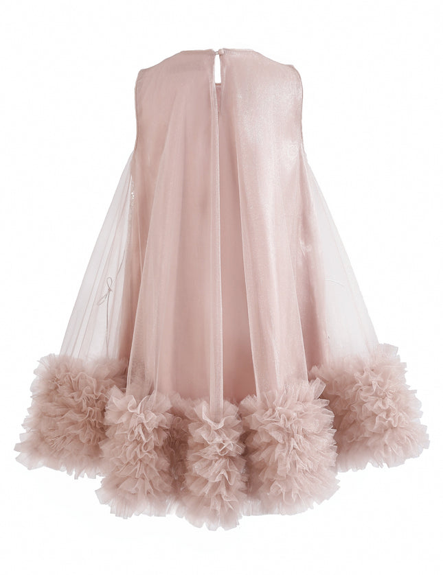 kids atelier tulleen Pink Evangeline Sequin Tulle Dress