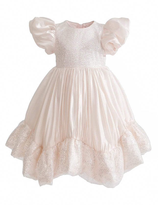 kids atelier tulleen Pink Aurora Glitter Party Dress