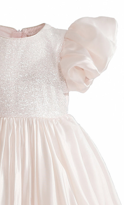 kids atelier tulleen Pink Aurora Glitter Party Dress