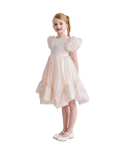 kids atelier tulleen Pink Aurora Glitter Party Dress