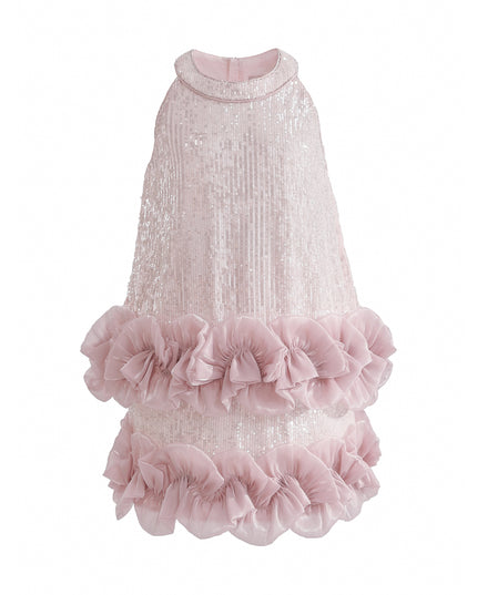 kids atelier tulleen Light Pink Ameliora Ruffle Skirt Set
