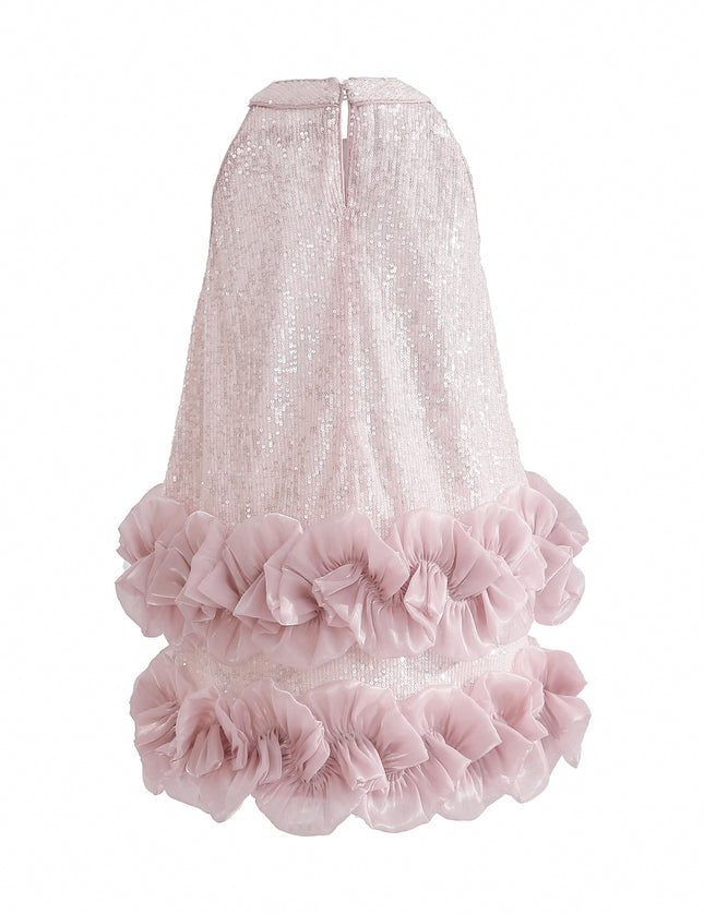 kids atelier tulleen Light Pink Ameliora Ruffle Skirt Set