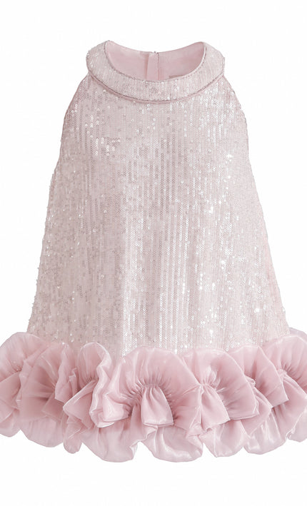 kids atelier tulleen Light Pink Ameliora Ruffle Skirt Set