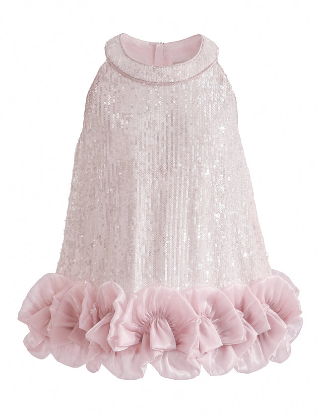 kids atelier tulleen Light Pink Ameliora Ruffle Skirt Set