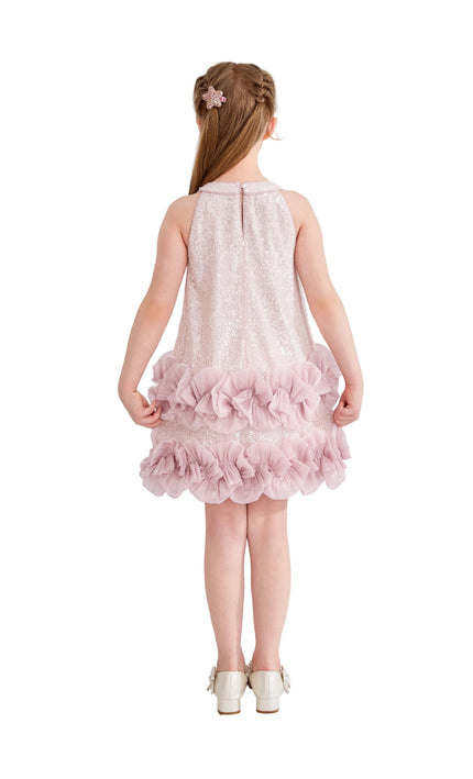 kids atelier tulleen Light Pink Ameliora Ruffle Skirt Set